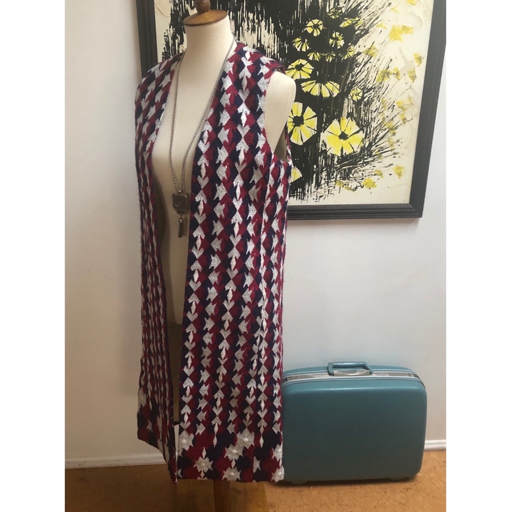 Union made True Vintage Designer Long Knit Vest